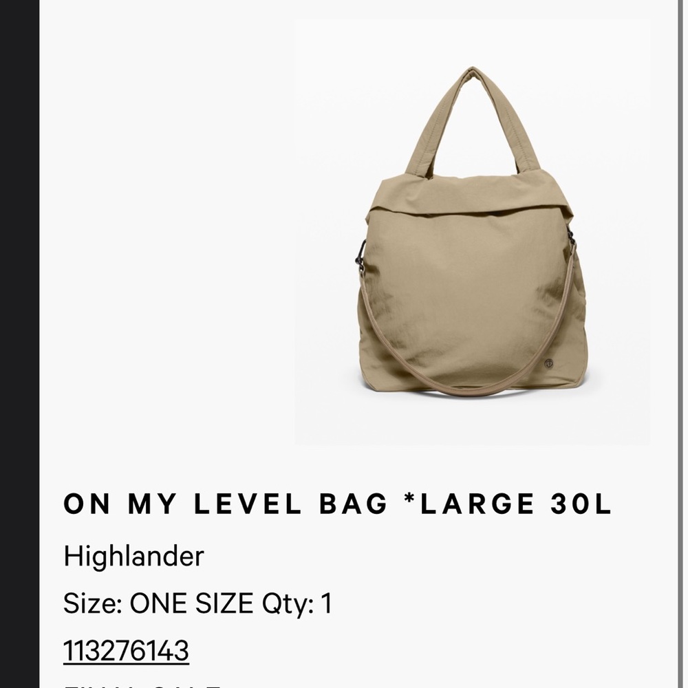 Lululemon bag